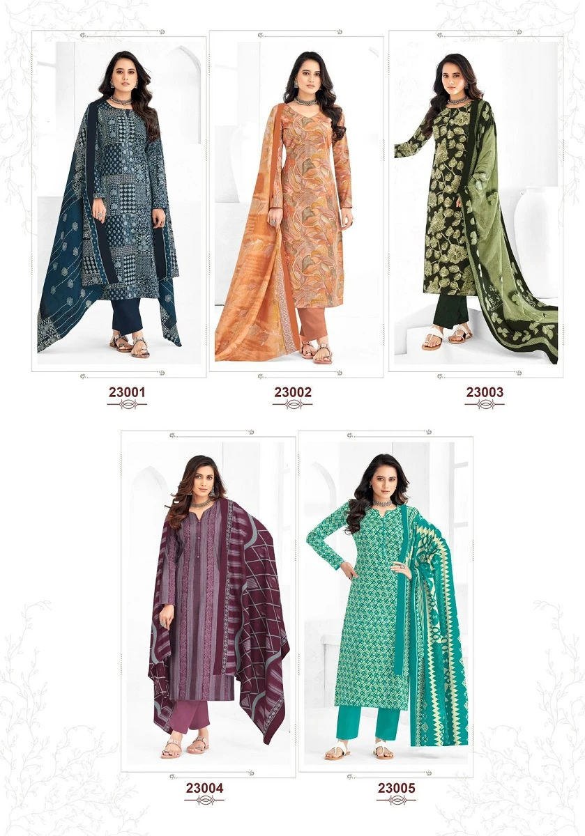 Suryajyoti Nargis Vol 23 Cambric Cotton Wholesale Salwar Suit Catalog — Wholesale Salwar Suits, MPA wholesale from Surat — view 12